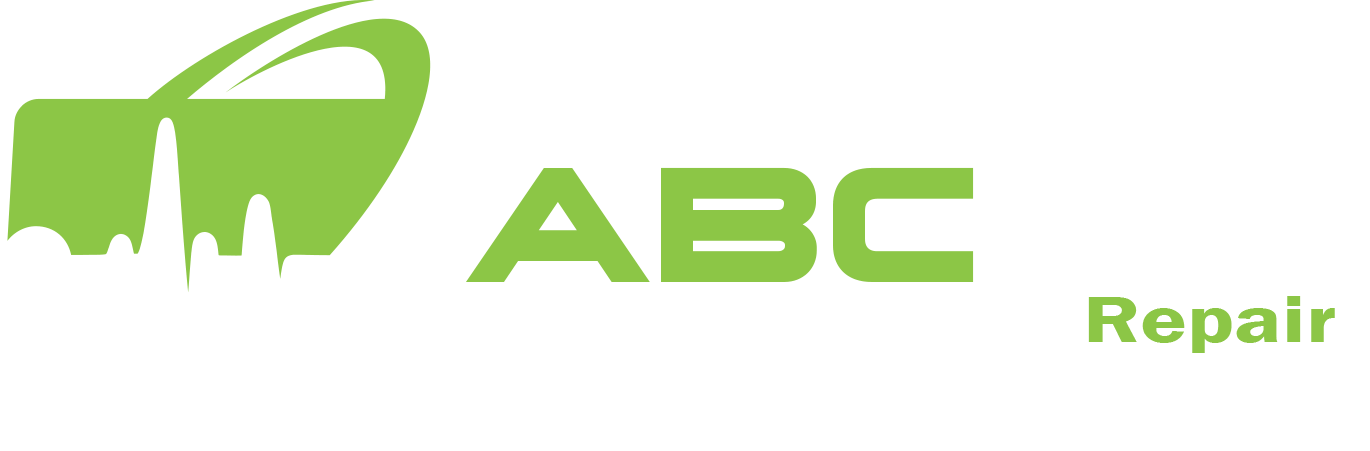 ABC TV Repair Logowhite and green